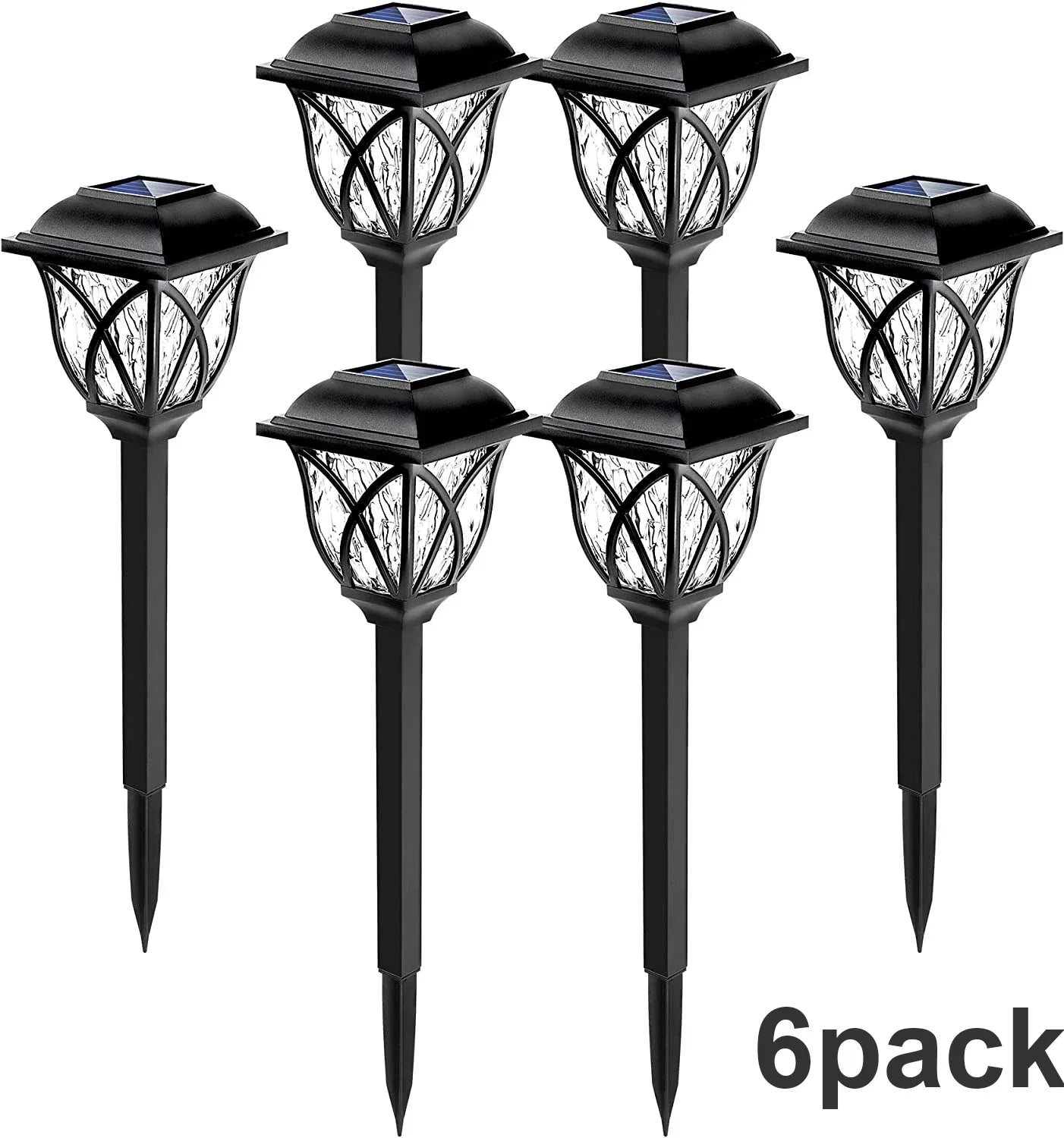 1-10Pack Solar Yard Lights Bright Lawn Lights Outdoor Waterproof Led Solar Pathway Lights Landscape Path Lights