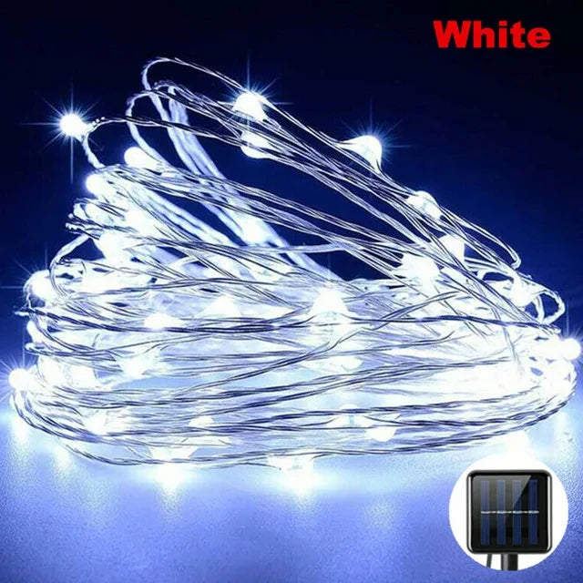 Solar Lamp String Lights 100/200/300/400 LEDs Fairy Holiday LED Outdoor Christmas Party Garland Solar Garden Waterproof Decor