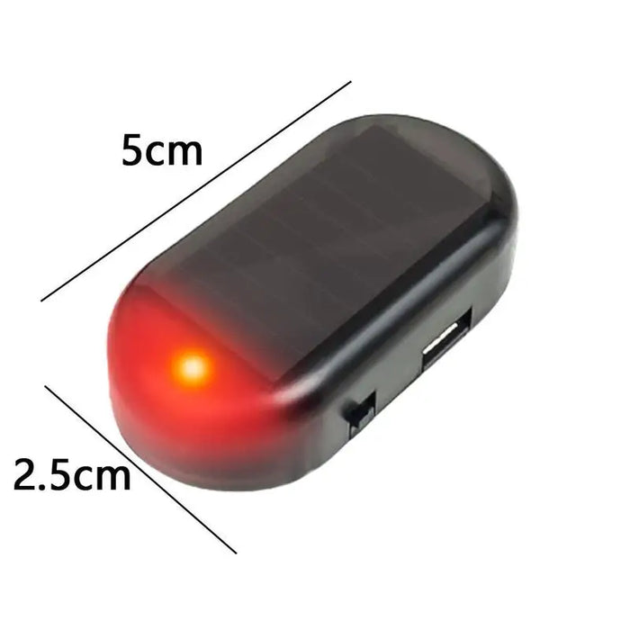 Solar Powered Car Anti Theft Security Warning Light Universal LED Light Alarm Lamp Anti-Theft Caution Strobe Car Accessories