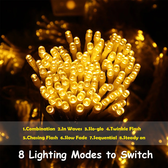 Outdoor Solar String Lights LED Garland Fairy Light Solar Powered Garden Decor Light for Patio Yard Tree Wedding Christmas Party