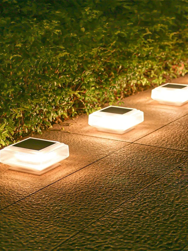 30Led Solar Pillar Light, Post Caps Lights, Waterproof Fence Post Lamp Outdoor, for Garden Wooden Post Lawn Camping Summer Decor