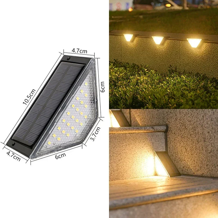 1~8PCS Solar Deck Lights Fence Lights Outdoor Step Lights Waterproof Solar Lamps for Railing Stairs Fence Yard Patio and Pathway