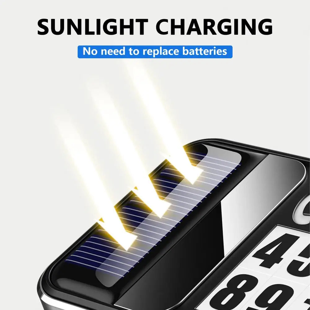 Car Solar Charging Parking Number Plate Luminous LED Digital Temporary Parking Card Auto Stop Phone Number Card For Car Supplies
