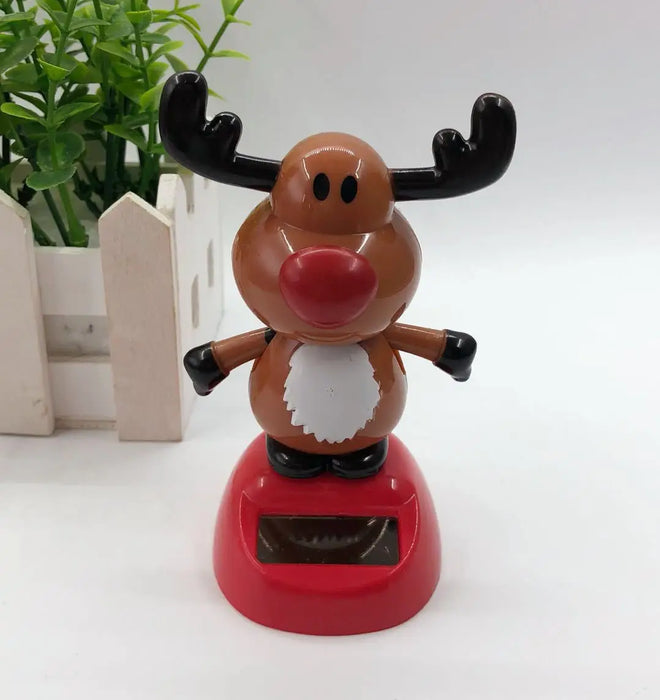 Christmas Desktop Home Decoration Solar Dancing Santa Claus Elk Snowman Merry Christmas Gift Home Accessorie Festival Decoration