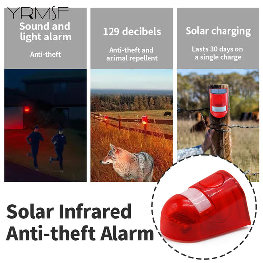 Car Alarm Solar Infrared Motion Sensor Alarm Automobile Immobilizer Security Accessories Home Systems Electronics Automobiles