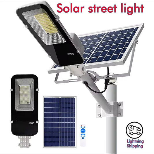 High quality outdoor solar street light with long-term operation, automatic sensing, waterproof, high-power solar street light