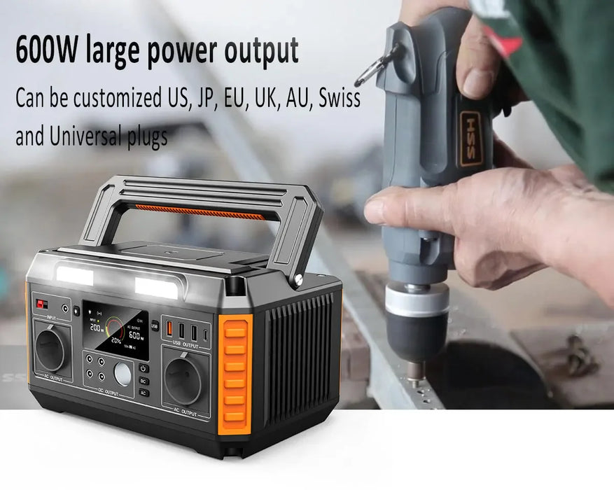 Camping Portable Power Station 1000W 500W 300W 3000W Off Grid Portable Solar Generator Home Emergency Backup Power house