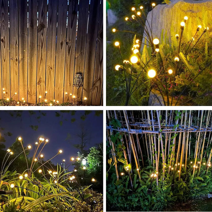 Solar Garden Lights Solar Swaying Light Sway by Wind Outdoor Lights Solar Garden Decorative Lights Yard Patio Pathway Decoration