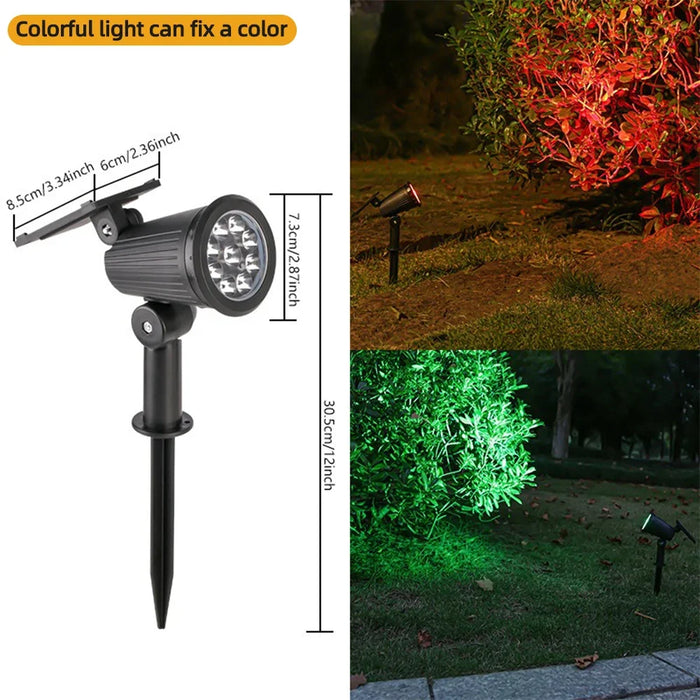 Solar Pathway Lights Outdoor Waterproof Bright Monocrystalline Silicon Garden Decora Light LED Landscape Lamp for Yard Fenced