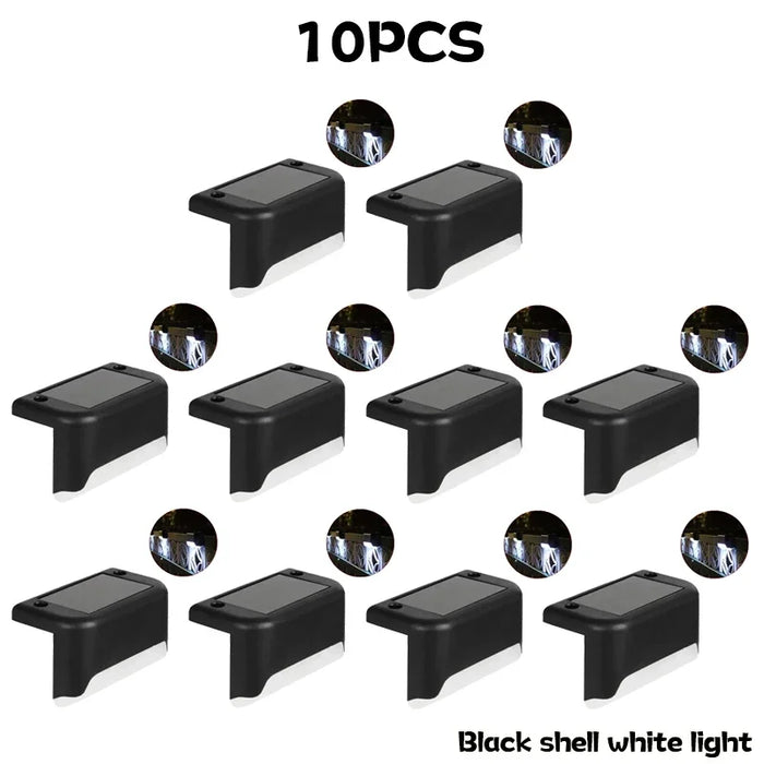 1~10pcs Solar Deck Lights Outdoor Step Lights Waterproof Led Solar Lights for Railing Stairs Step Fence Yard Patio and Pathway