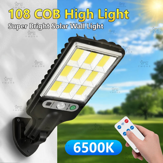 Big Led High Power Solar Street Lamp for Outdoor Garden Lighting Solar Sensor Lamp Outdoor Led Spotlights Decoration Wall Lights