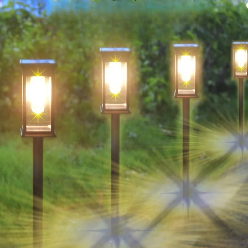 Solar Pathway Lights Outdoor Solar Pathway Garden Lamp Waterproof Landscape Lights Walkway Driveway Lawn Patio Garden Decor