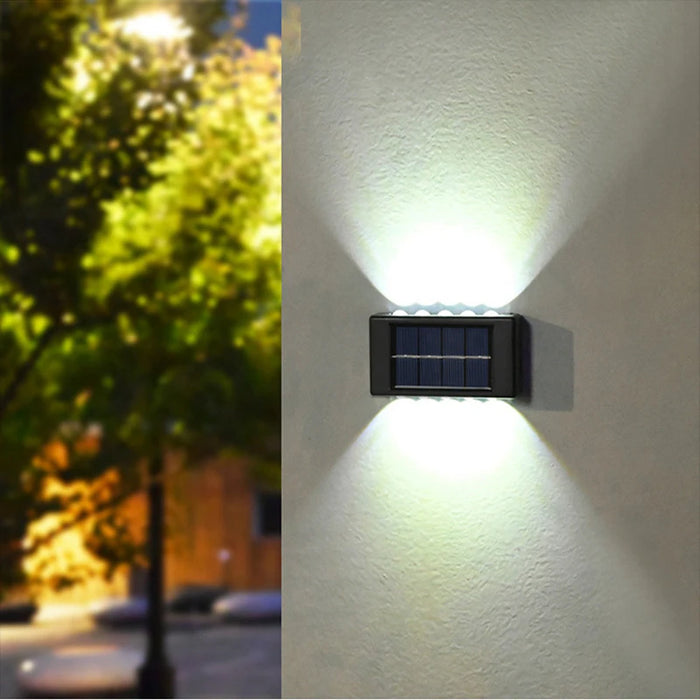 Solar Outdoor Wall Light 10 LED Waterproof Garden Light Courtyard Balustrade Decorative Atmosphere Lamp Down Luminous Solar Lamp