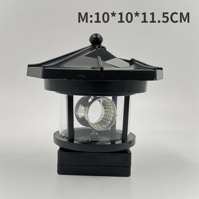 Solar Power Lamps Rotating Lighthouse Beacon Tower LED Light Outdoor Garden Landscape Courtyard Lawn Outdoor Decoration Light