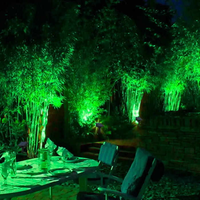 4pcs Solar Spotlight Outdoor Garden Wall Lamp for Tree Street Decor IP65 Waterproof LED Green Landscape Countyard Solar Light
