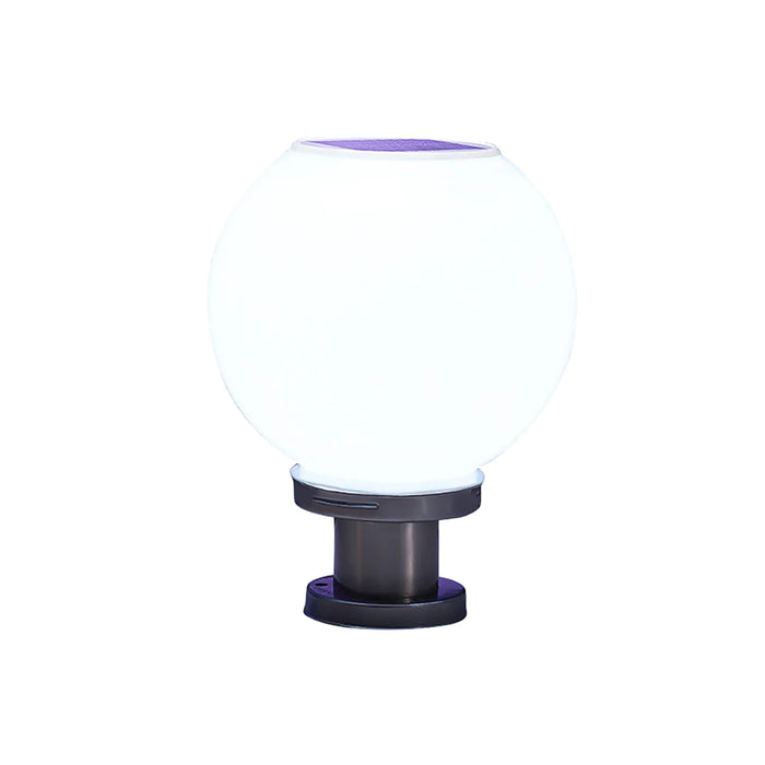 Solar Light Outdoor Fixtures Courtyard Garden Lawn Street Lights Round Ball Lamp External Landscape Patio Pillar Party Lighting