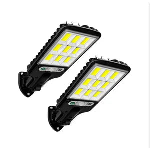 Solar powered outdoor courtyard lights, road human body sensing integrated LCOB household solar street lights, wall lights