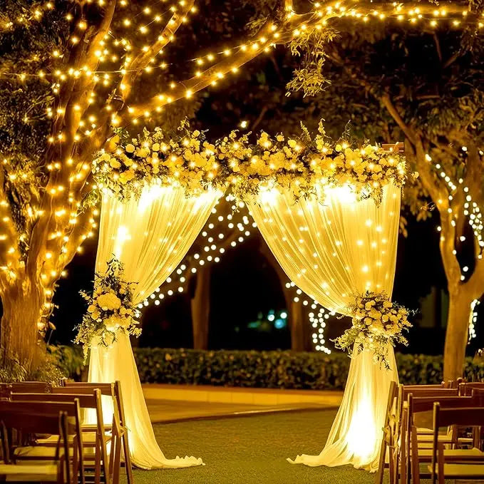 LED Solar String Lights 7/12/22M 8 Lighting Modes Waterproof Fairy Lights for Outdoor Garden Christmas Party Decorations