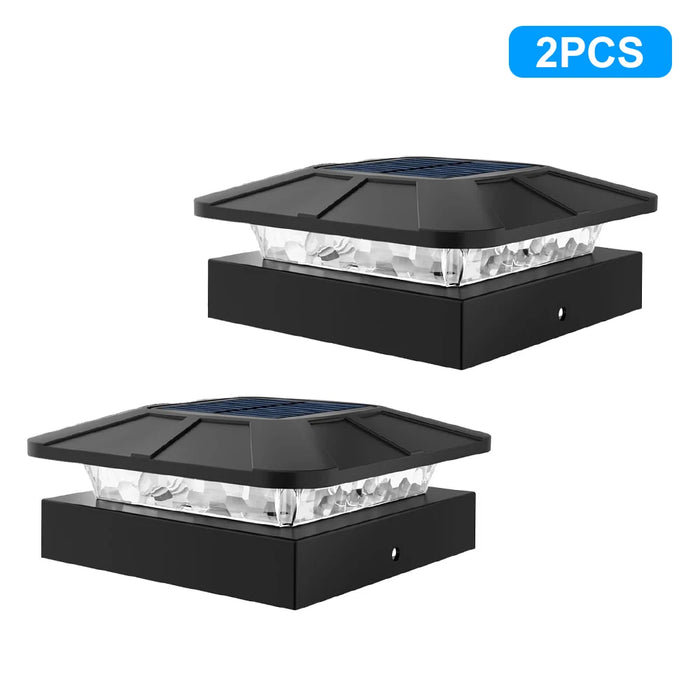 Solar Post Cap Light Outdoor 3 Modes Fence Post Solar Lights Outdoor Waterproof Deck Post Lights Solar Powered For 4x4 Post