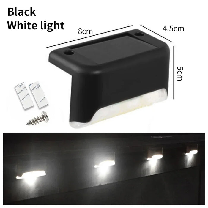 1/4/8/pcs Solar Deck Lights Outdoor Waterproof LED Fence Lights Garden Decor Solar Lamp for Stairs Railing Yard Patio Pathway