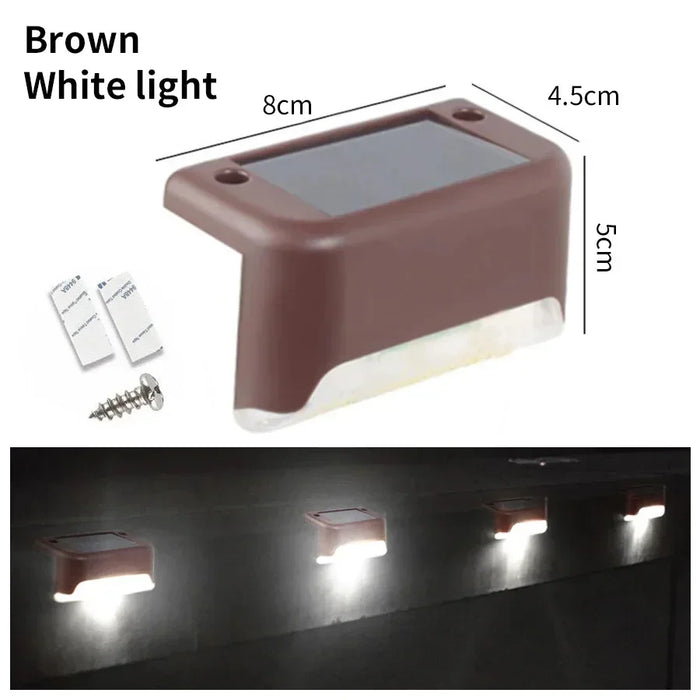 1/4/8/pcs Outdoor LED Solar Deck Lights Waterproof Fence Post Solar Lights for Courtyard Patio Stairs Step Yard Garden Decor