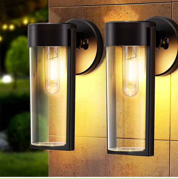LED Solar Wall Mount Light Outdoor Solar Powered Auto On/Off Waterproof Garden Decoration Yard Post Porch Fence Lawn Lights
