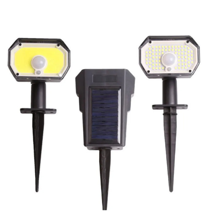 Solar Spot Lights Outdoor, 76 LED 3 Modes Solar Landscape Spotlights Waterproof Wall Lights for Walkway Yard Garden Driveway