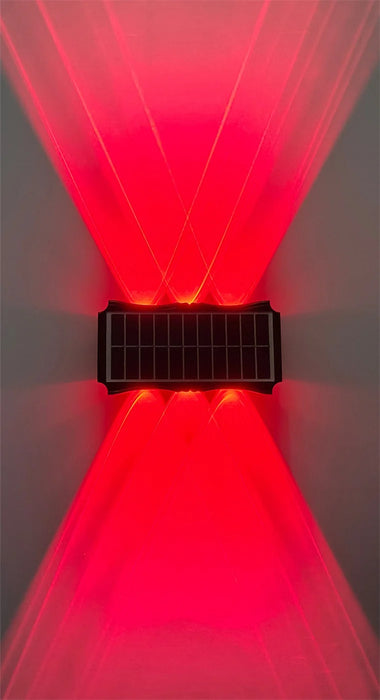 Solar LED Light Wall Lamp Outdoor Waterproof High Brightness Up And Down Luminous Lighting for Outdoor Garden Decoration