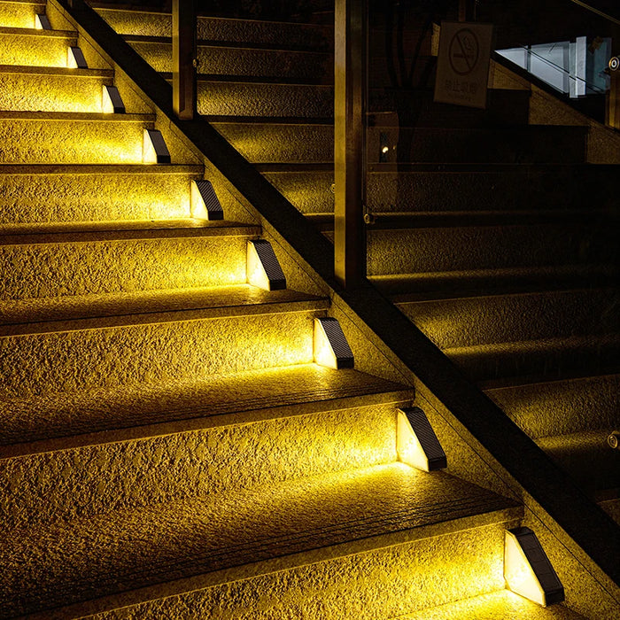 Solar Step Lights, Outdoor Stair Lights, Step Lights, Courtyard Decorative Atmosphere Lights, Suitable for Courtyard, Garden, Park, Deck, Stair Step Decoration