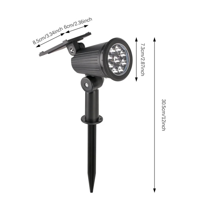 Solar LED spotlight solar light 9LED light adjustable solar spotlight super bright landscape courtyard observation lawn light