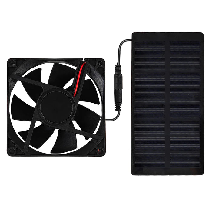 Solar Powered Fan for Outdoor Campin Small Solar Fan with Solar Panel Fan Kit 3000 RPM IP65 Waterproof - Versatile for Homes RVs