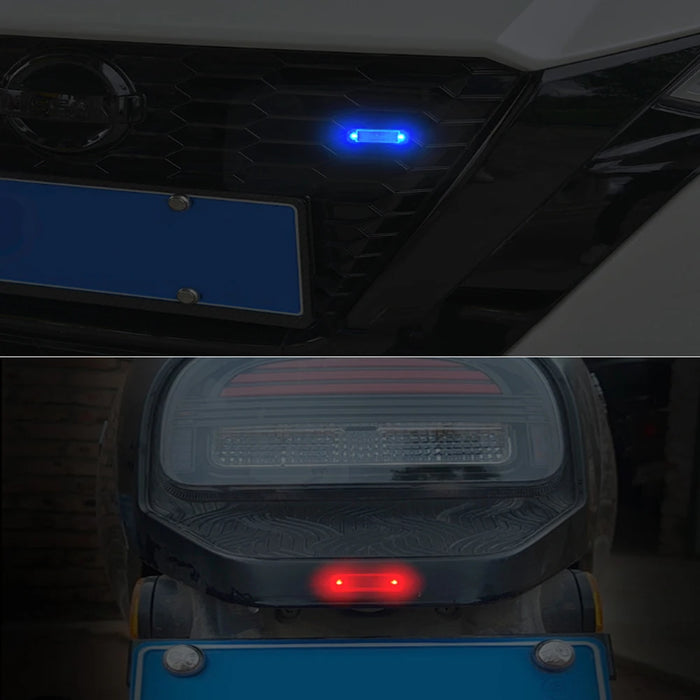 Solar warning light car rear collision prevention free breathing light motorcycl Electric vehicle bicycle LED tail flashing ligh