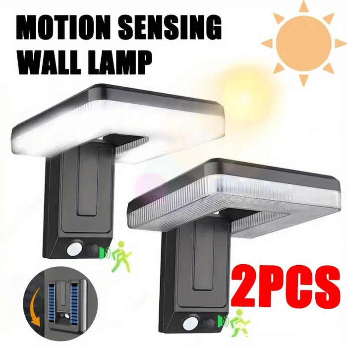 Outdoor Solar Wall Lamp Street Lights Motion Sensor Solar Powered Sunlight Lamps Waterproof Foldable Light for Garden Lighting