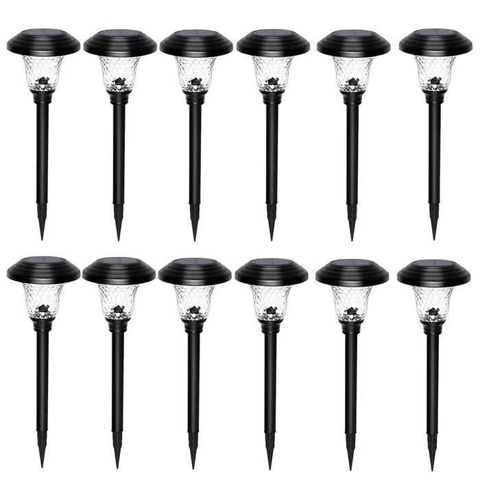 Solar Pathway Lights Outdoor Waterproof Bright Monocrystalline Silicon Garden Decora Light LED Landscape Lamp for Yard Fenced