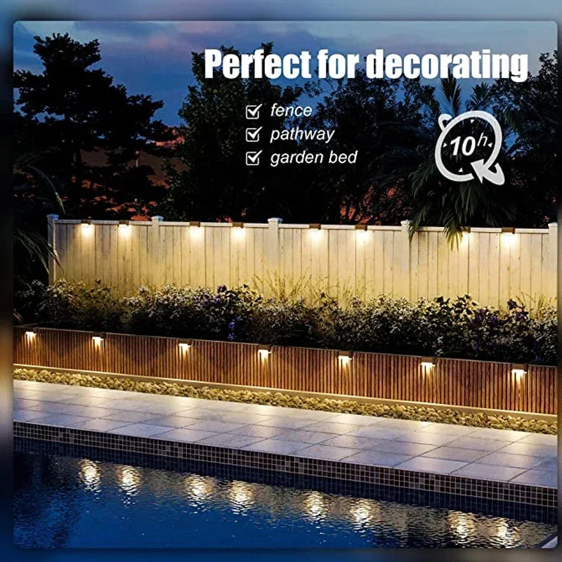 Solar Wall Lights Outdoor Fence Lights Wall Sconce Up Down Lighting Waterproof Outside for Deck House Yard Path Porch Stairs