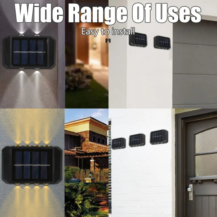 Solar Light Outdoor Up and Down Wall Washer Light Waterproof Solar Lamp for Garden Street Landscape Balcony Yard Porch Decor