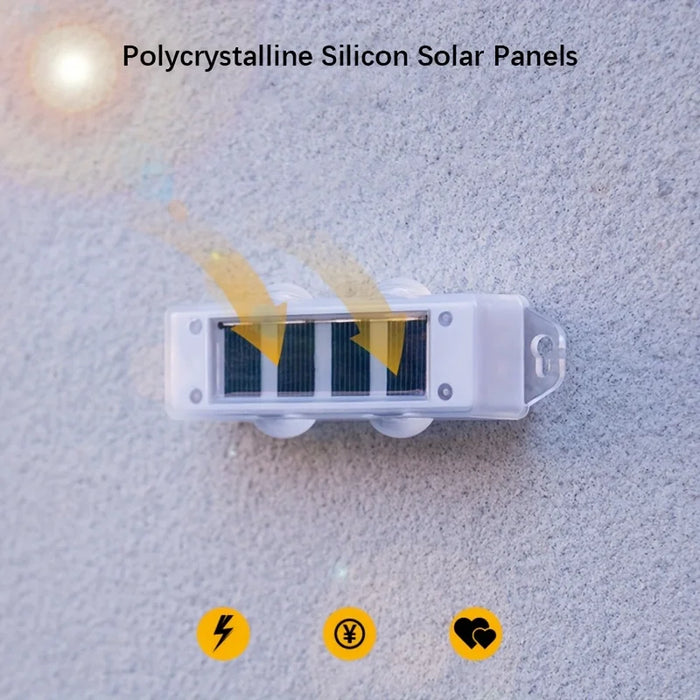 Solar Powered Wall Lights Outside Up and Down Fence Mount Outdoor Decorative Waterproof Lamp for Porch Deck Patio Yard Garden