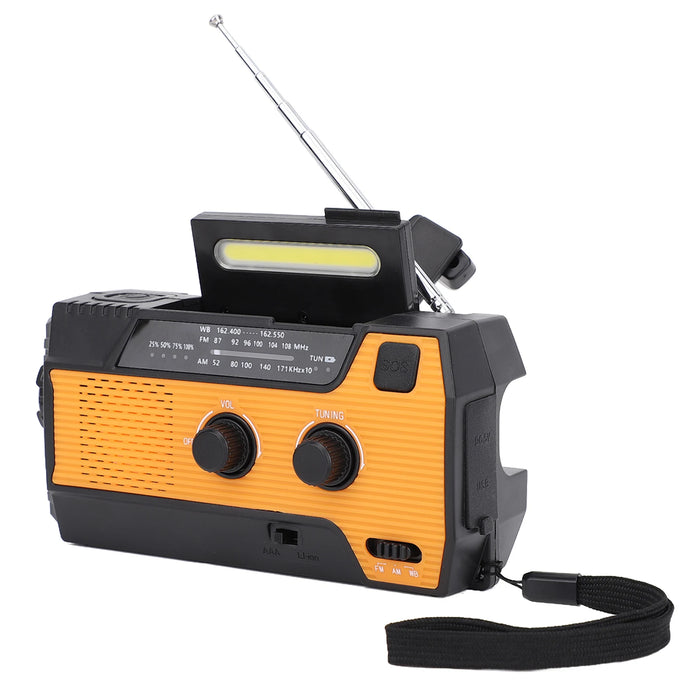Multi-function Emergency Radio Hand Crank Emergency Radio Solar Crank Portable Outdoor Radio with USB Charging and SOS Alarm