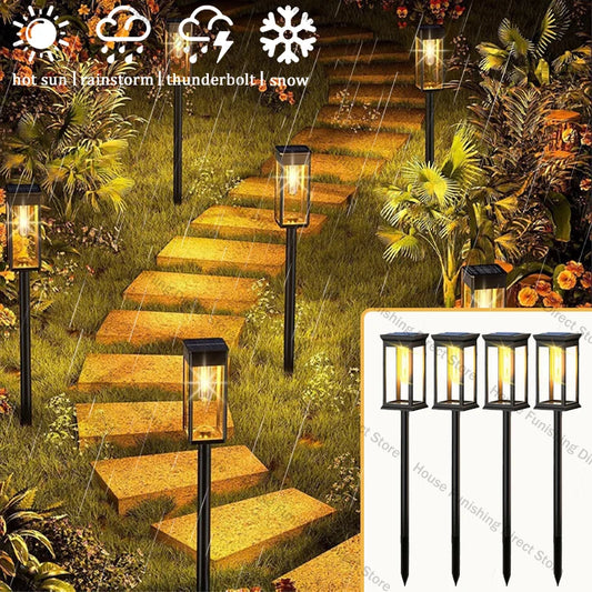 Led Solar Pathway Lights Waterproof Outdoor Solar Lamp for Garden/Landscape/Yard/Patio/Driveway/Walkway Lighting Solar Lights