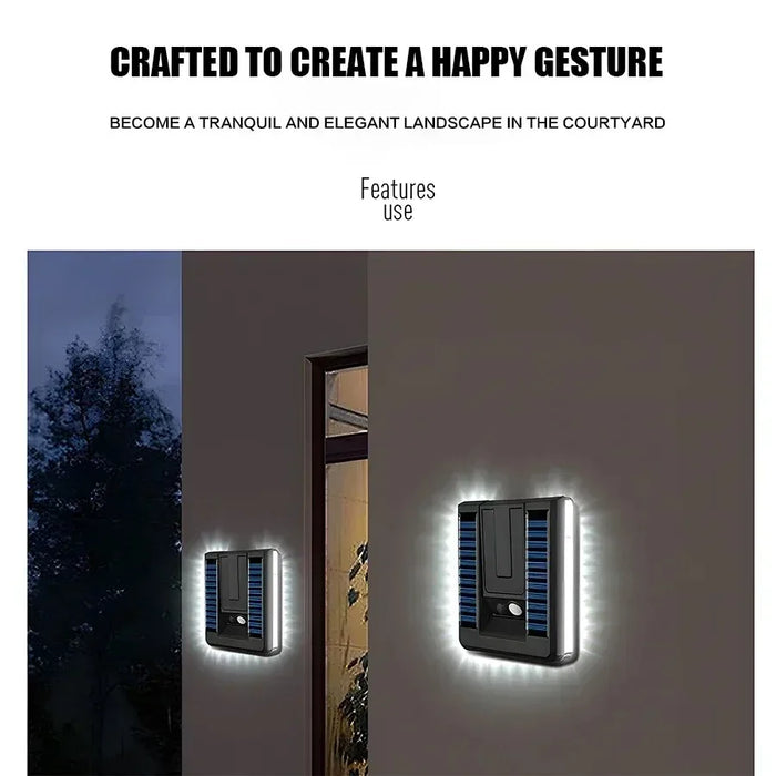 WELCOME DEAL -  Get 1  FREE - Solar Foldable LED Wall Light, Motion Sensor, 3 Modes (Outdoor)