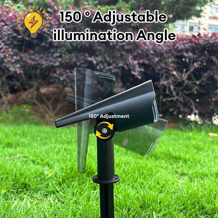 Ultra bright LED Solar Light Spotlights Outdoor Landscape Wall Light Waterproof 150° Adjustable Lawn Garden Yard Decor Lighting