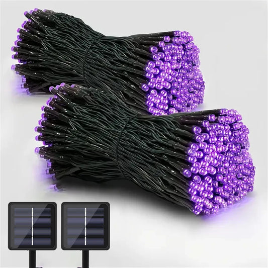 Solar String Light Fairy Outdoor Garden Waterproof Lamp Christmas Garland Xmas Holiday Party Home Halloween Decoration
