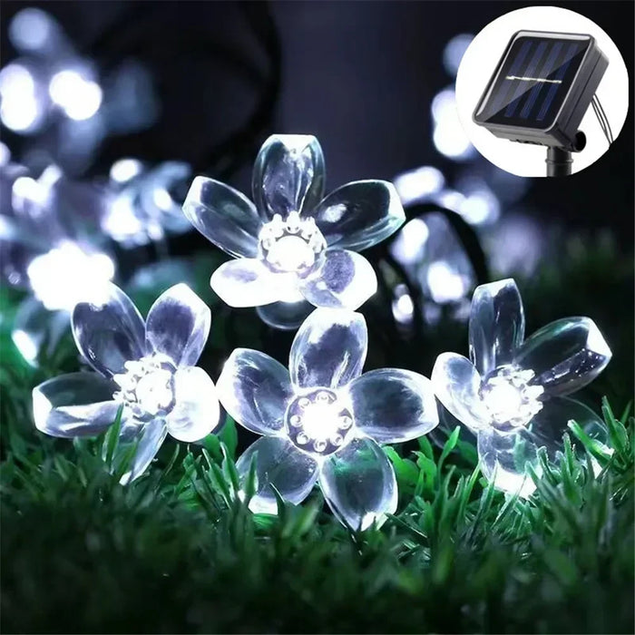 5/7/12M Solar LED Light Outdoor Garden Decoration Cherry Lights Waterproof Solar Powered Patio Light for Garden Party Christmas