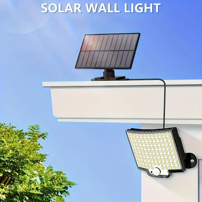 Solar Lights Outdoor 106 LEDS 3000LM Solar Powered Motion Sensor Flood Light With Remote Waterproof Led Solar Security Wall Lamp