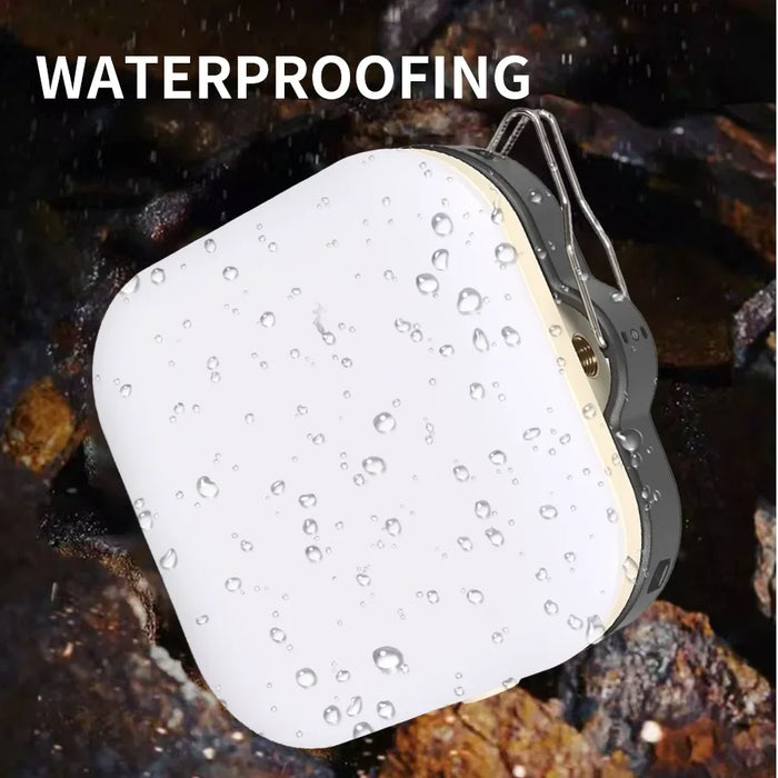 Solar Camping Lamp with Magnet & AdjustableBracket，5 Modes Outdoor Waterproof  Lantern for Tent, Hiking, & Emergency Lighting