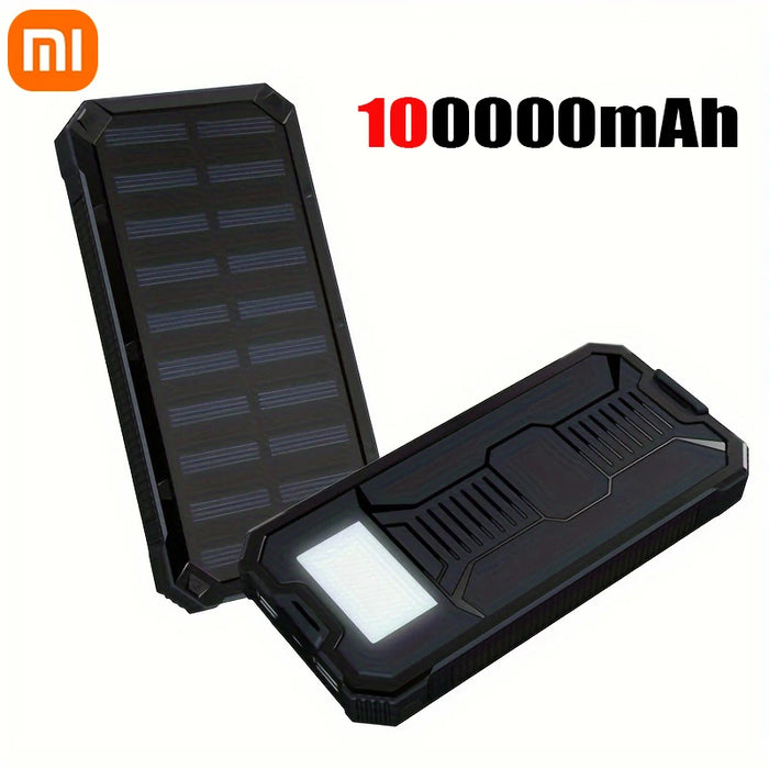 Xiaomi SolarPower 200000mAh Portable Power Bank Large Capacity Solar Outdoor External Battery Camping Fast Charging LED Display