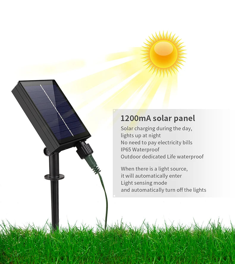Leather LED Solar String Fairy Lights 100M Christmas Lights Waterproof Outdoor Garland High-Power Solar Lamp For Garden Decor