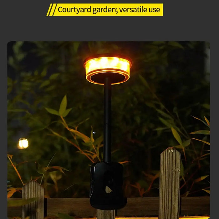 Solar Powered Solar Courtyard Light Super Bright Rainbow-colored Light Outdoor Wall Lamp Waterproof Durable