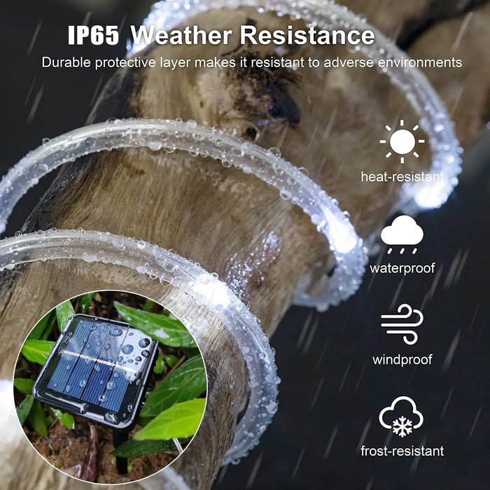 Solar LED Strings Lamp Waterproof Outdoor 300 Lights 8 Mode Garden Decortion Christmas for Wedding Party Holiday 32m/22m