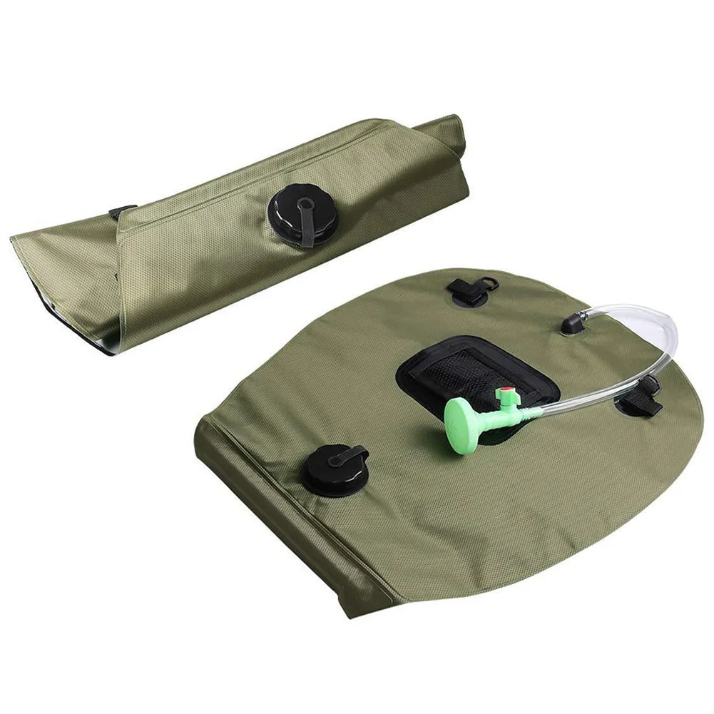Camp Supplies Solar Heat Concentration 20L Outdoor Camping Bath Bag Portable Nature Hike Equipment Gadgets Novelty Hiking